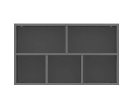 Bibliotecă/servantă, negru, 50x25x80 cm, pal, 9 image