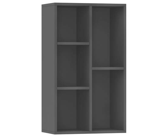 Bibliotecă/servantă, negru, 50x25x80 cm, pal, 2 image