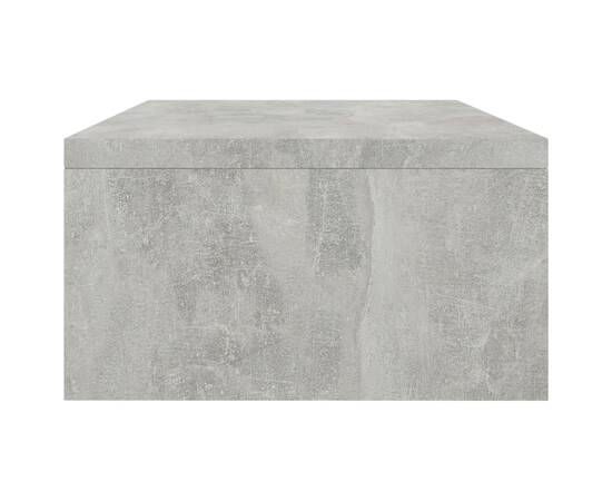 Suport monitor, gri beton, 42 x 24 x 13 cm, pal, 4 image