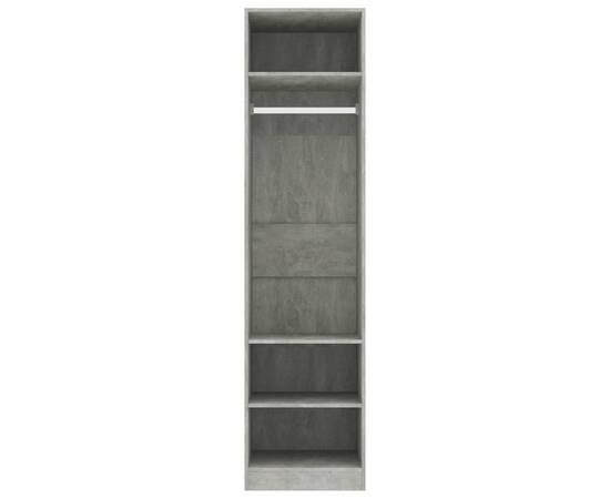 Șifonier, gri beton, 50x50x200 cm, pal, 5 image