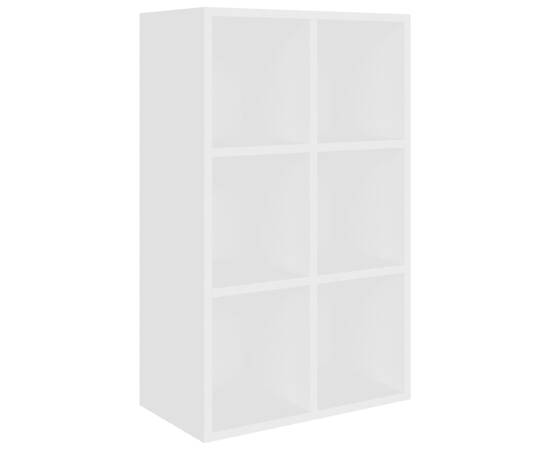 Bibliotecă/servantă, alb, 66x30x97,8 cm, pal, 2 image