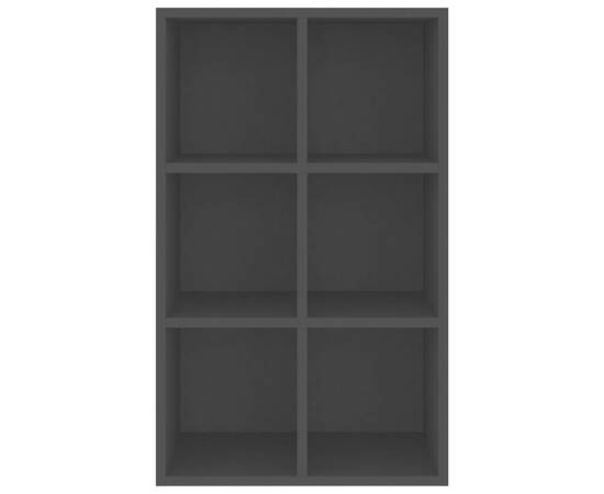 Bibliotecă/servantă, negru, 66x30x97,8 cm, pal, 6 image