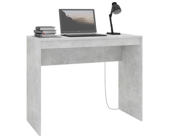 Birou, gri beton, 90 x 40 x 72 cm, pal, 3 image
