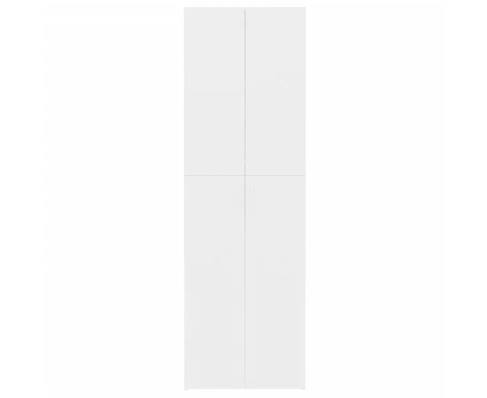 Dulap de birou, alb, 60x32x190 cm, pal, 6 image