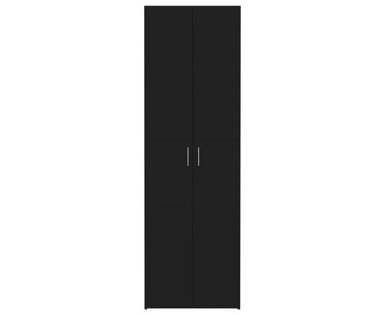 Dulap de birou, negru, 60x32x190 cm, pal, 6 image