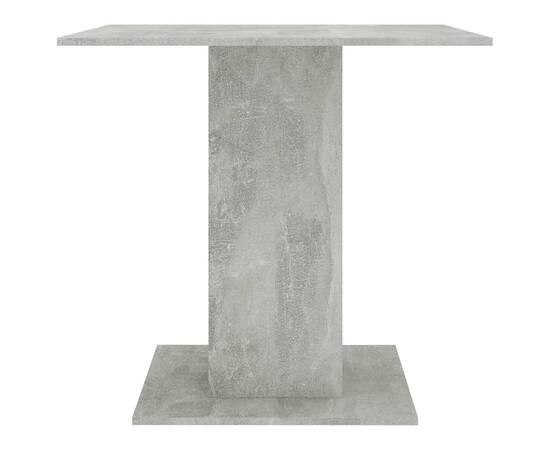 Masă de bucătărie, gri beton, 80x80x75 cm, pal, 5 image