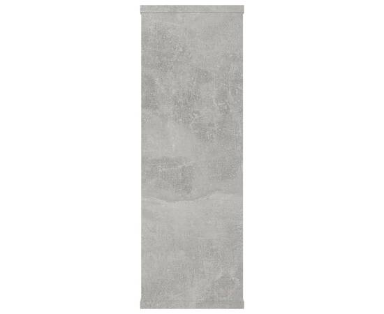 Rafturi de perete, gri beton, 104x20x58,5 cm, pal, 5 image