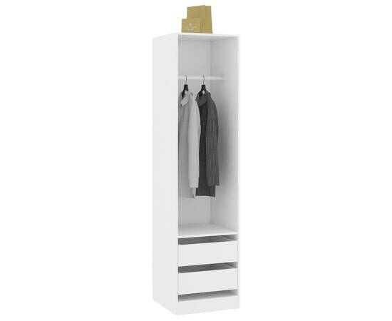 Șifonier cu sertare, alb, 50x50x200 cm, pal, 3 image