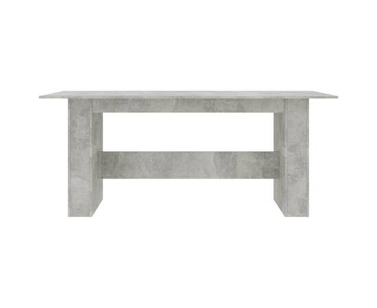 Masă de bucătărie, gri beton, 180 x 90 x 76 cm, pal, 4 image