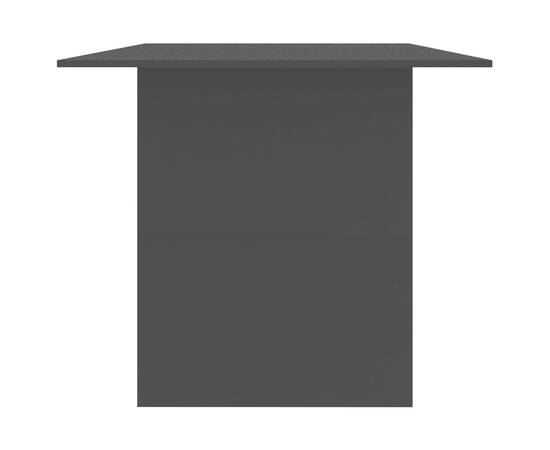 Masă de bucătărie, negru, 180 x 90 x 76 cm, pal, 5 image