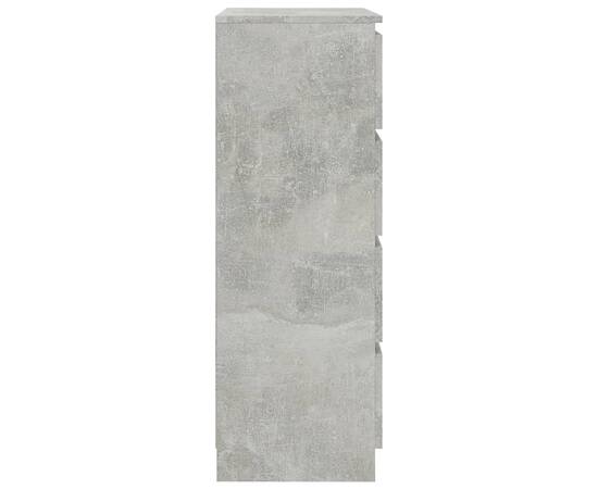 Servantă, gri beton, 60x35x98,5 cm, pal, 5 image