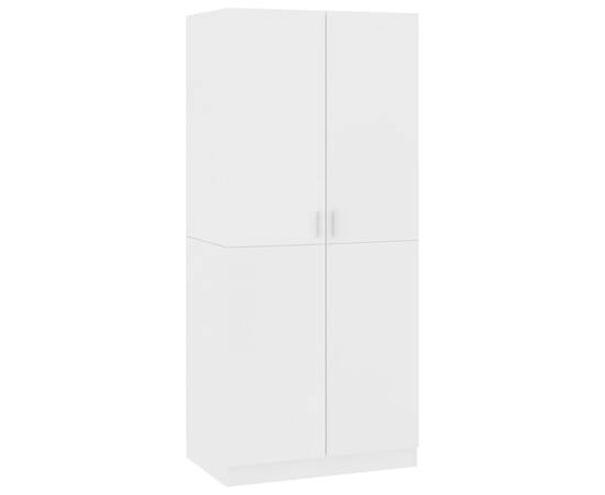 Șifonier, alb, 80x52x180 cm, pal, 2 image