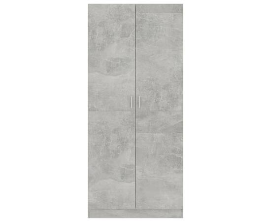 Șifonier, gri beton, 80x52x180 cm, pal, 6 image