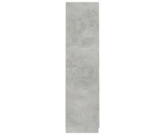Șifonier, gri beton, 90x52x200 cm, pal, 7 image