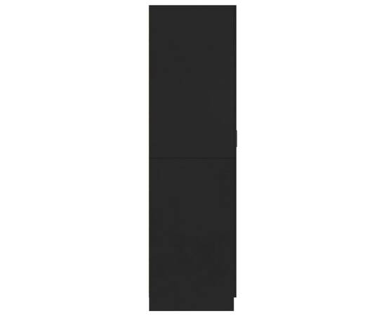 Șifonier, negru, 80x52x180 cm, pal, 7 image