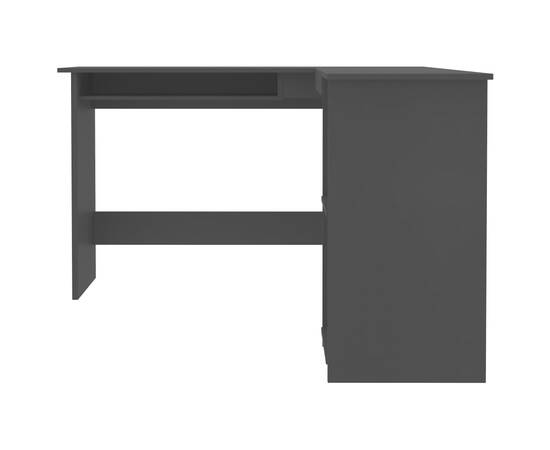 Birou de colț în formă de l, negru, 120 x 140 x 75 cm, pal, 4 image