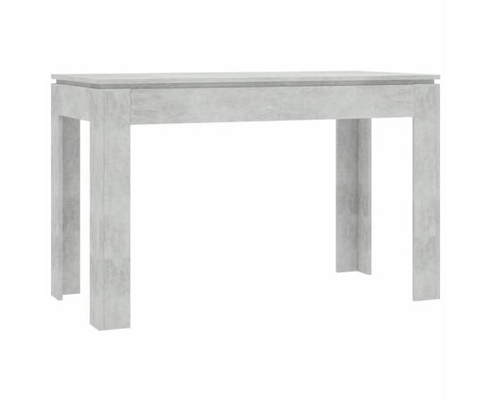 Masă de bucătărie, gri beton, 120 x 60 x 76 cm, pal, 2 image