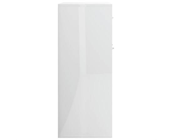 Servantă, alb extralucios, 88x30x70 cm, pal, 6 image