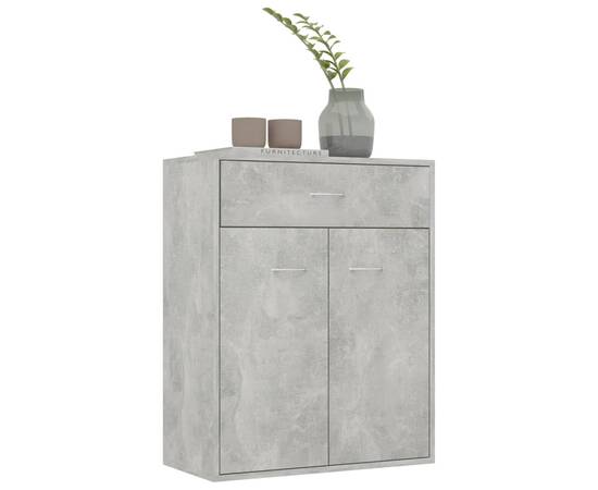 Servantă, gri beton, 60x30x75 cm, pal, 4 image