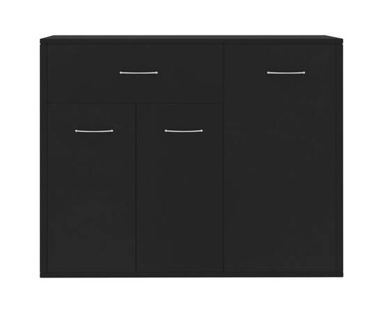 Servantă, negru, 88x30x70 cm, pal, 5 image