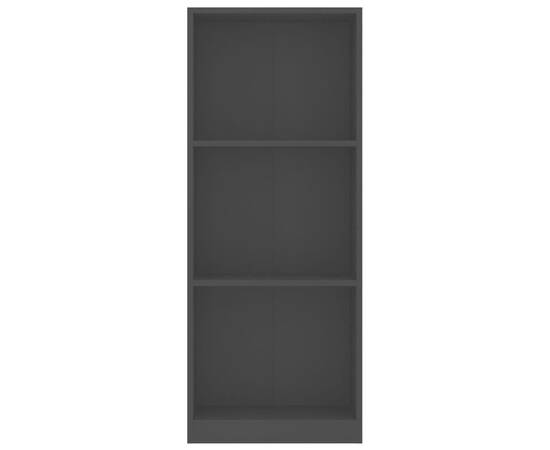 Bibliotecă cu 3 rafturi, negru, 40 x 24 x 108 cm, pal, 4 image