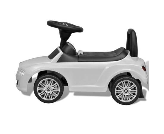 Mașină pentru copii fără pedale bentley alb, 4 image