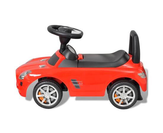 Mașină pentru copii fără pedale mercedes benz roșu, 4 image