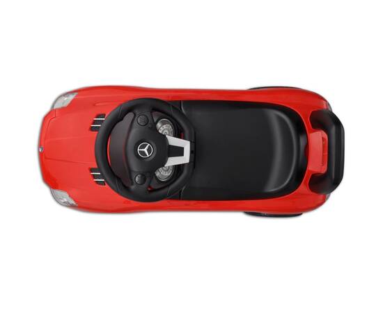 Mașină pentru copii fără pedale mercedes benz roșu, 3 image