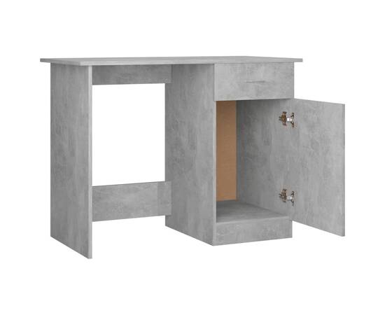 Birou, gri beton, 100 x 50 x 76 cm, pal, 6 image
