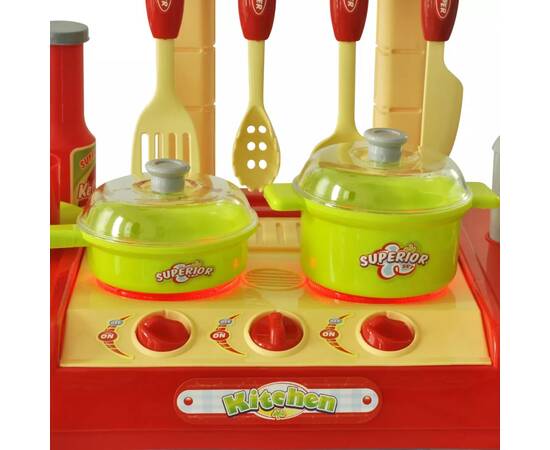Bucătărie de jucărie pentru copii cu lumini și efecte sonore, 4 image