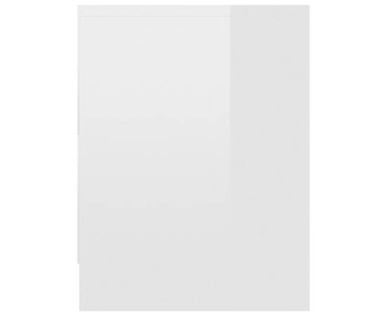 Noptieră, alb extralucios, 40 x 30 x 40 cm, pal, 5 image