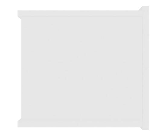 Noptiere, 2 buc., alb, 40 x 30 x 30 cm, pal, 6 image