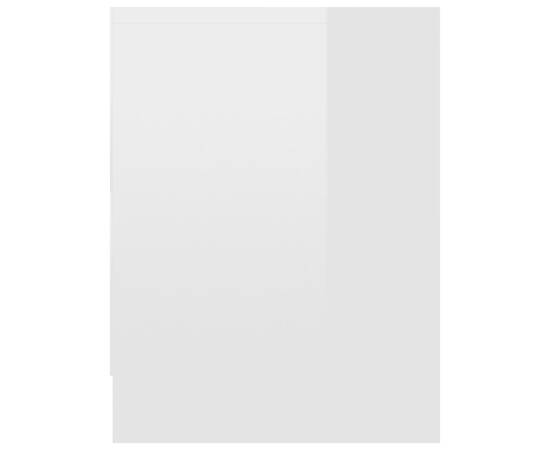 Noptiere, 2 buc., alb extralucios, 40 x 30 x 40 cm, pal, 6 image