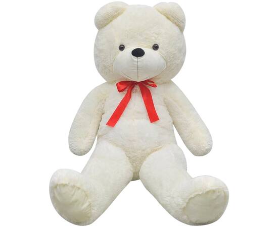Ursuleț de pluș moale de jucărie xxl, alb, 160 cm, 3 image