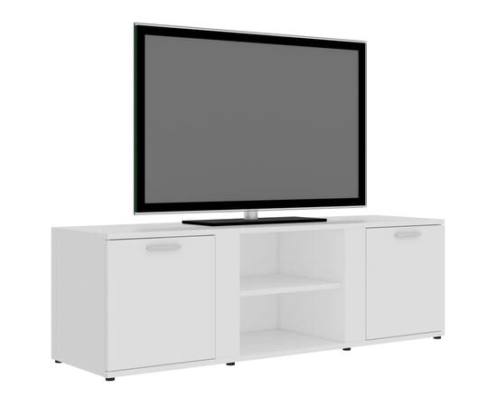 Comodă tv, alb, 120 x 34 x 37 cm, pal, 3 image