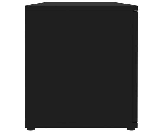 Comodă tv, negru, 120 x 34 x 37 cm, pal, 8 image