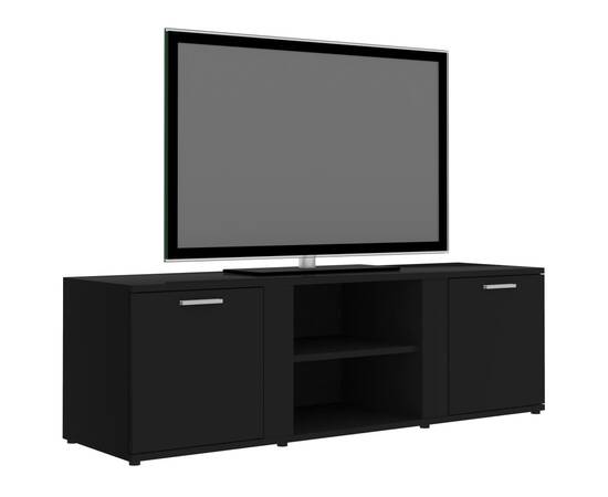 Comodă tv, negru, 120 x 34 x 37 cm, pal, 3 image