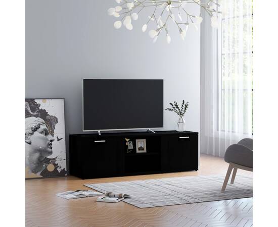 Comodă tv, negru, 120 x 34 x 37 cm, pal