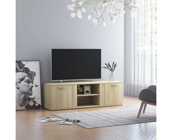 Comodă tv, stejar sonoma, 120 x 34 x 37 cm, pal