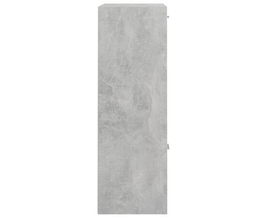 Dulap de depozitare, gri beton, 60 x 29,5 x 90 cm, pal, 8 image