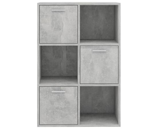 Dulap de depozitare, gri beton, 60 x 29,5 x 90 cm, pal, 7 image