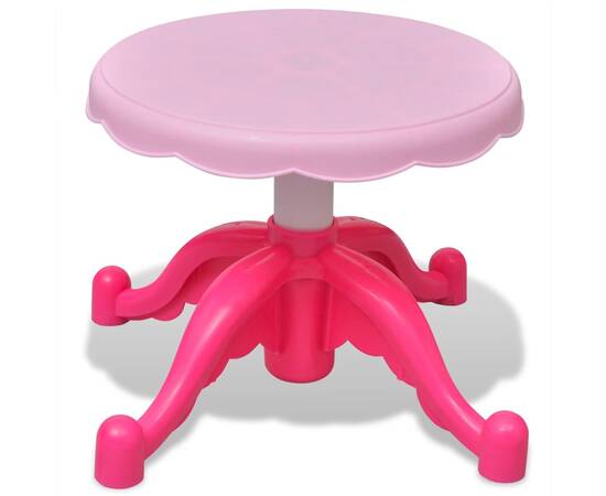 Orgă pentru copii cu scaun/microfon, 37 clape, roz, 7 image