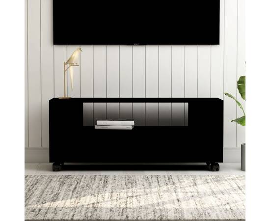 Comodă tv, negru, 120 x 35 x 43 cm, pal