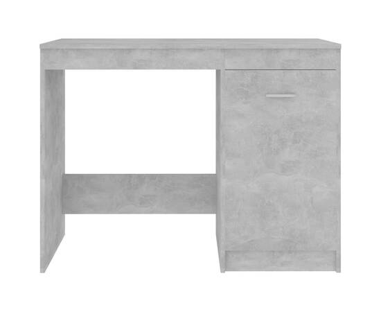 Birou, gri beton, 100 x 50 x 76 cm, pal, 7 image