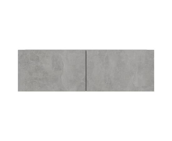 Comodă tv, gri beton, 100 x 30 x 30 cm, pal, 6 image