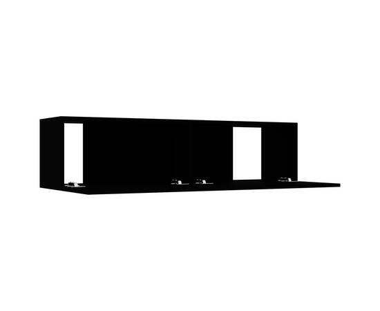 Comodă tv, negru, 120 x 30 x 30 cm, pal, 5 image