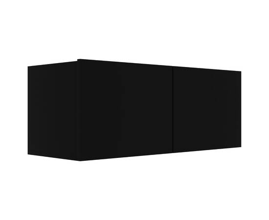 Comodă tv, negru, 80 x 30 x 30 cm, pal, 2 image