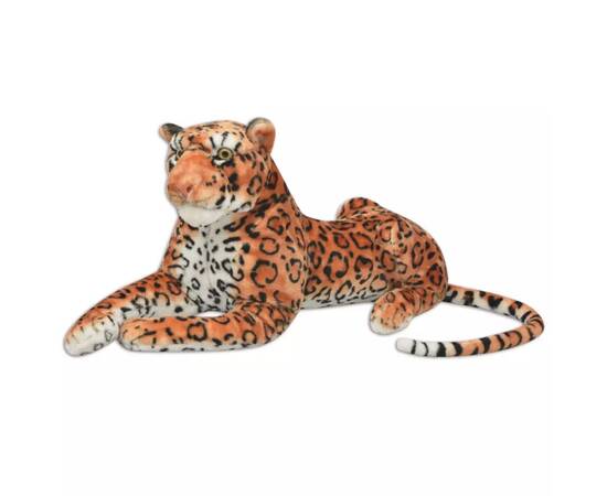 Leopard de jucărie din pluș maro xxl