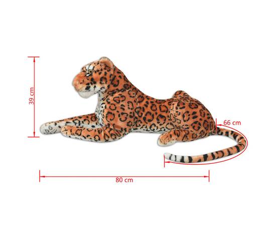 Leopard de jucărie din pluș maro xxl, 5 image