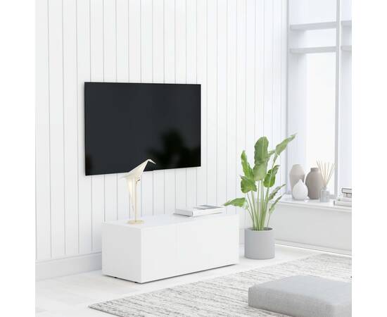 Comodă tv, alb, 80 x 34 x 30 cm, pal
